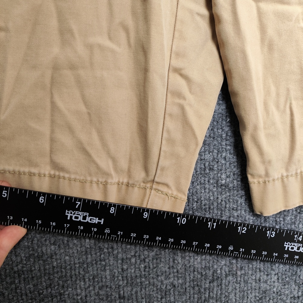 Tommy Hilfiger Shorts Mens 30 Beige Chino Cotton Twill Flat Front Casual Logo - Picture 5 of 12